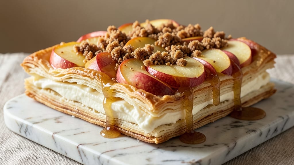 Apple Cheesecake Puff Pastry Recipe: Buttery Layers Meet Spiced Apple Filling