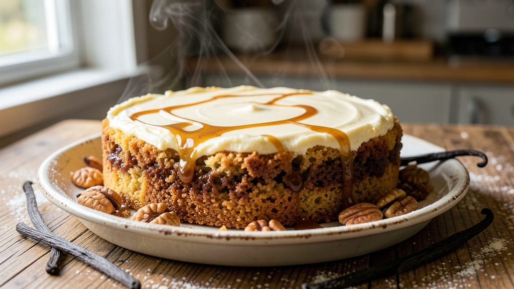 Amazing Crumb Cake Recipe: Buttery Streusel Crown Over Warm Vanilla Rivers