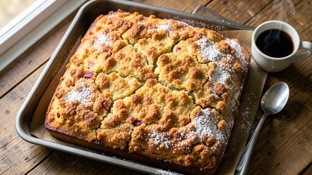 Applesauce Coffee Cake With Crumb Topping Recipe: Spiced Streusel Crown Over Moist Apple Layers