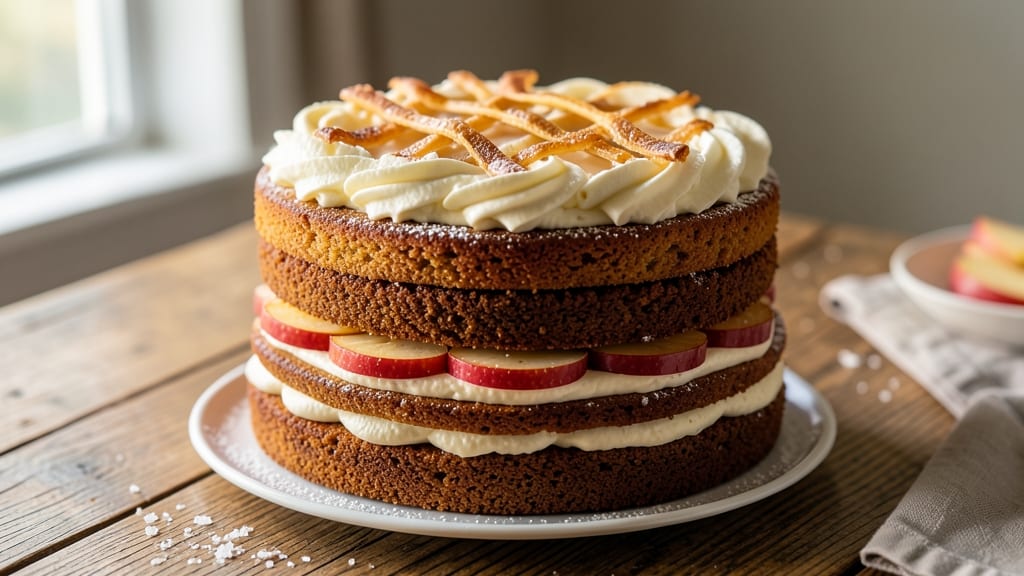 Apple Spice Layer Cake Recipe: Warm Cinnamon Swirls and Buttery Streusel Crown