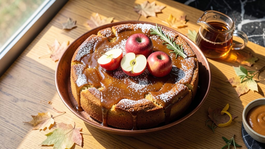 Applejack Cake Recipe: Boozy Spiced Layers With Caramel Drizzle