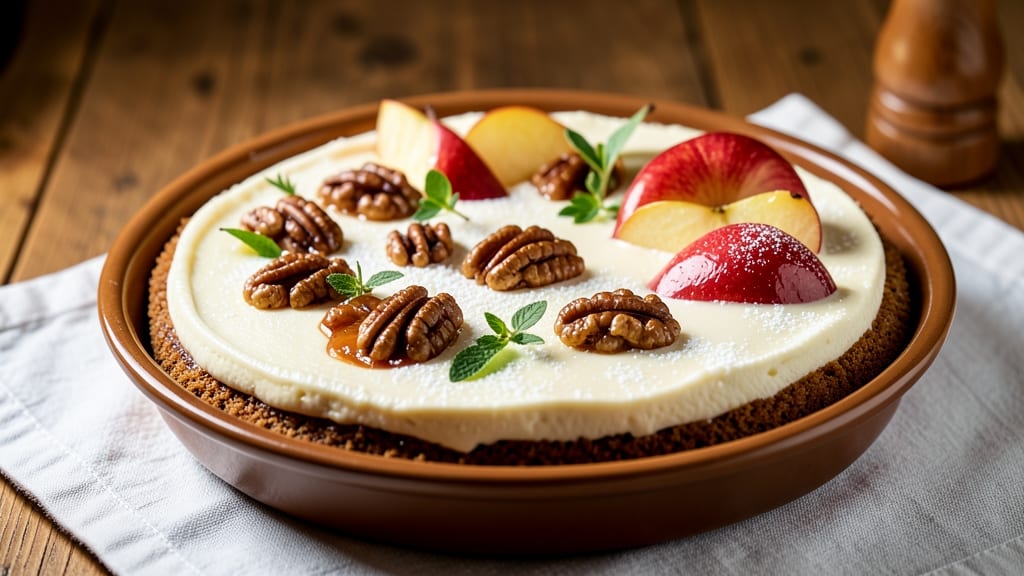 Apple Praline Cheesecake Recipe: Buttery Crust Meets Caramelized Apple-Pecan Bliss