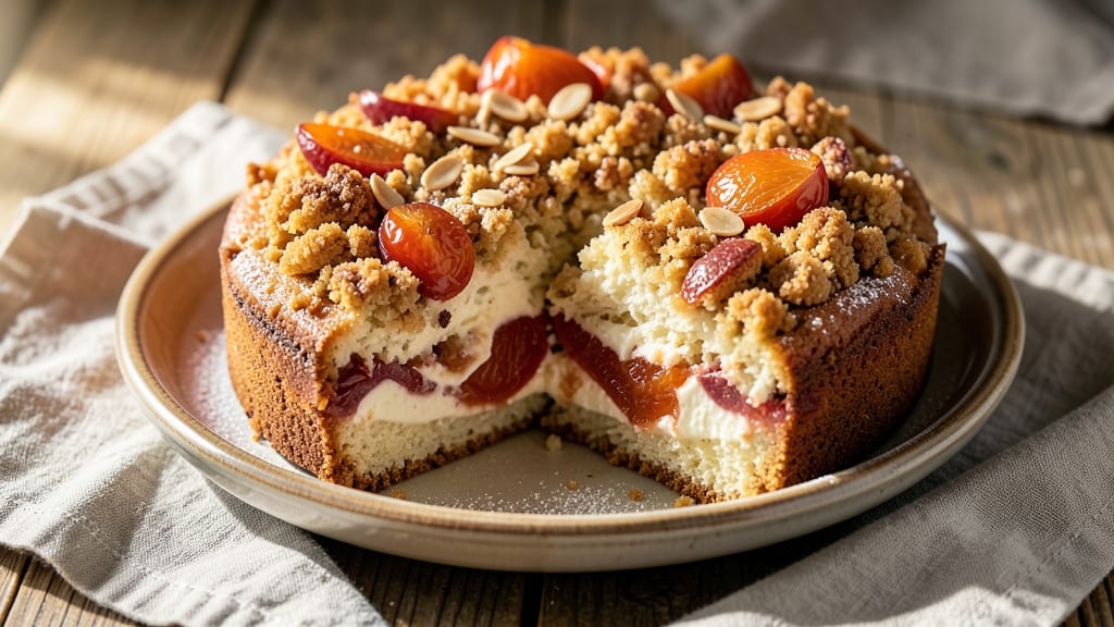 Apricot Streusel Cake Recipe: Buttery Crunch Over Jammy Layers