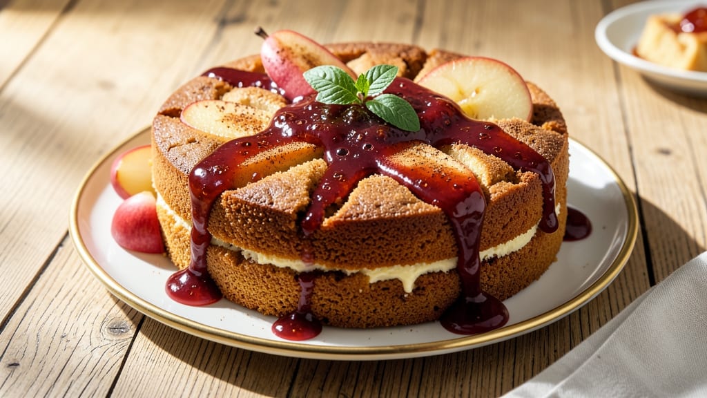 Anjou Pear Cake Recipe: Spiced Fruit and Buttery Streusel Bliss