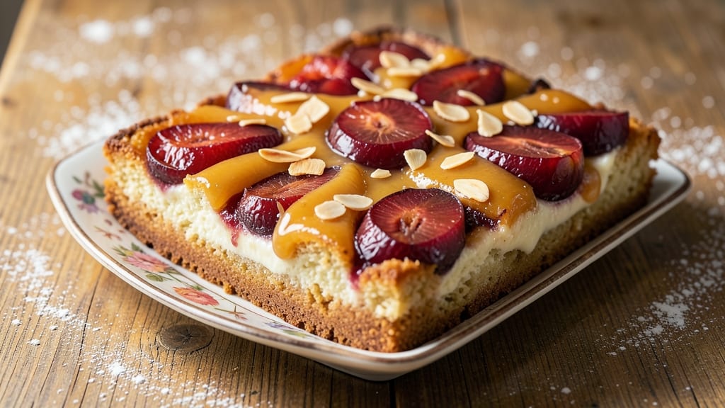 Austrian Plum Cake Recipe: Buttery Layers and Spiced Fruit Filling