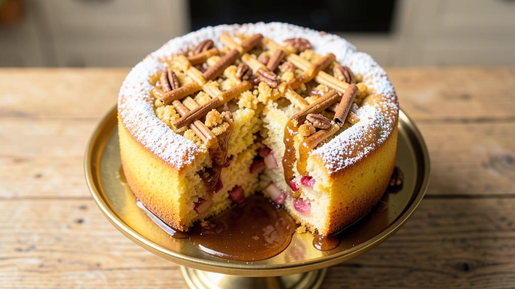 Apple Yellow Cake Recipe: Spiced Apple Butter Swirls in One Bowl