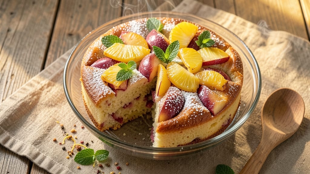 Apple Pineapple Cake Recipe: Tropical Layers with Buttery Streusel Crown
