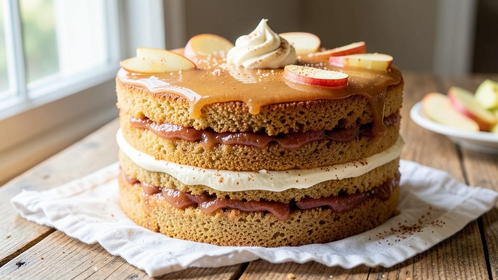 Applesauce Layer Cake Recipe: Warm Spice Swirl With Buttery Crust Magic