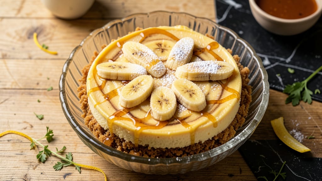 Applebee's Banana Cheesecake Recipe: Spiced Rum-Infused Layers With Crunchy Streusel Crown