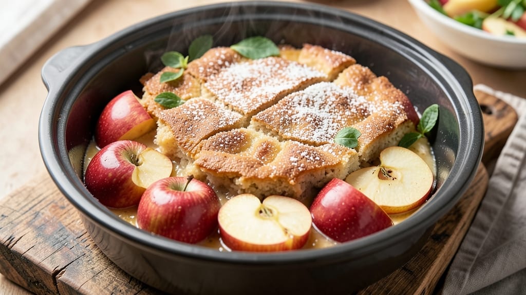 Apple Dump Cake With Fresh Apples Crockpot Recipe: Spiced Apples Simmered in Buttery Streusel Bliss
