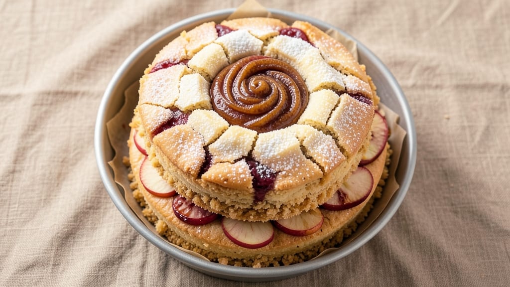 Apple Delight Cake Recipe: Spiced Apple Filling and Vanilla Swirl Fusion