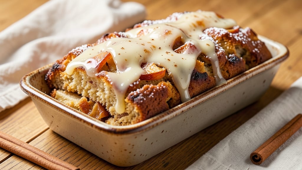 Apple Fritter Loaf Cake Recipe She Likes Milk: Warm Spiced Apple Streusel With Gooey Pull-Apart Magic