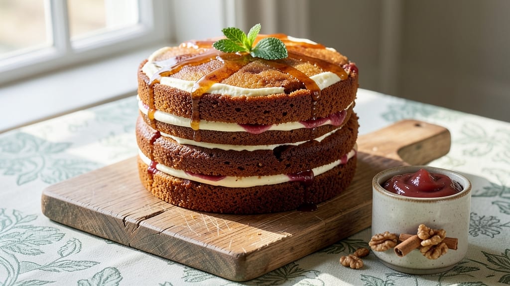 Applesauce Cake Recipe UK: Spiced Rum Swirl and Buttery Streusel Crown