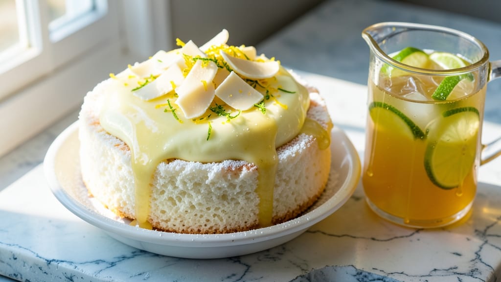 Angel Food Cake and Limeade Recipe: Light as Air, Zesty Refreshment Pairing