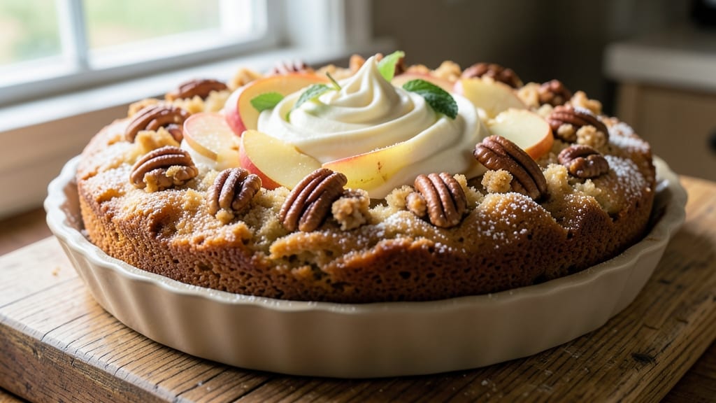 Apple Pecan Coffee Cake Recipe: Spiced Streusel Crunch Meets Moist Apple-Pecan Core