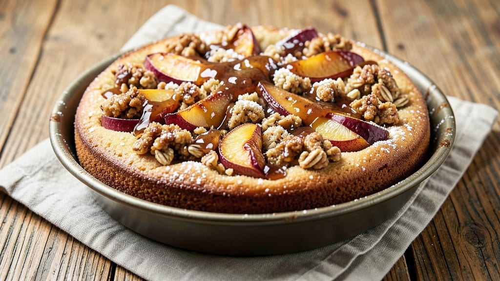 American Apple Cake Recipe: Buttery Streusel Crown Over Spiced Apple Bliss