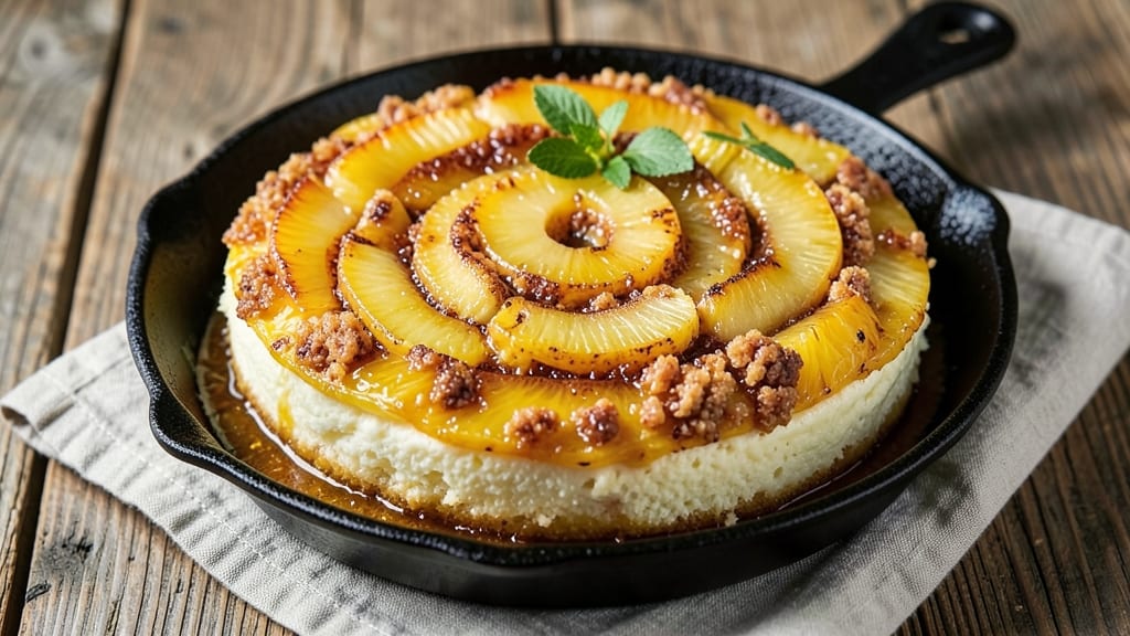 Alton Brown's Pineapple Upside Down Cake Recipe: Caramelized Fruit and Buttery Streusel Magic