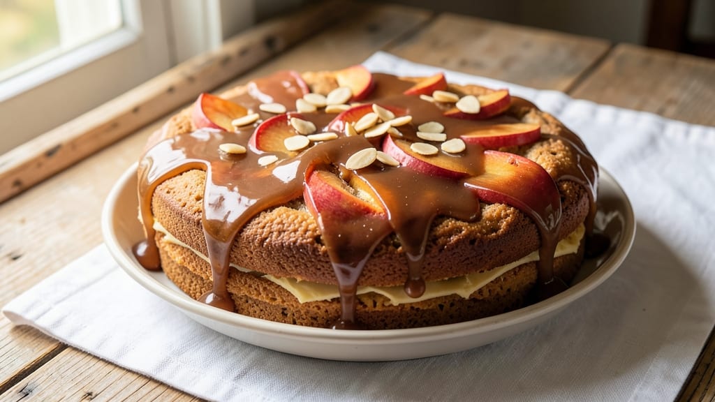 Apple Cake Recipe With Caramel Icing: Buttery Layers and Sticky Caramel Rivers