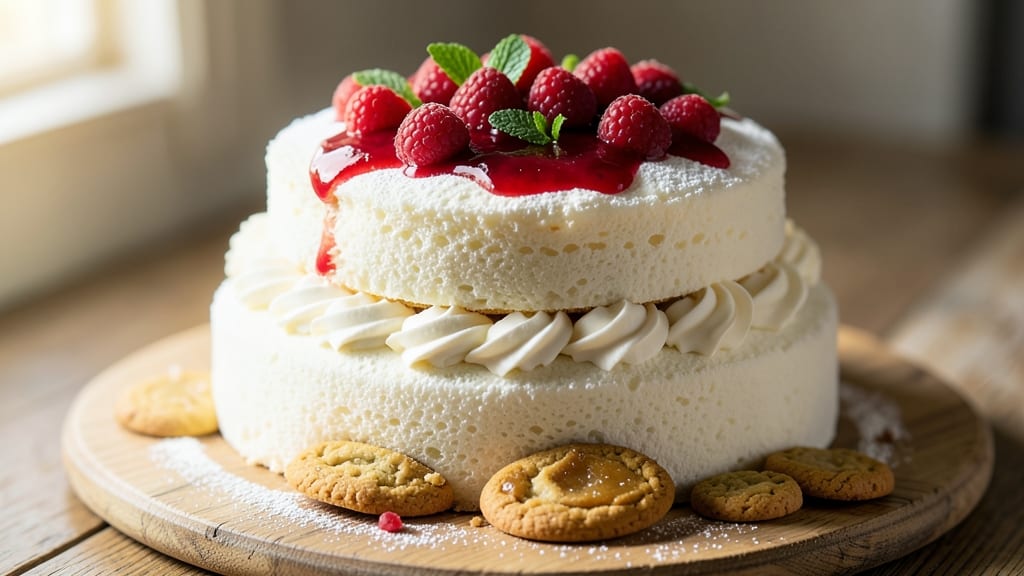 Angel Food Cake Recipe for 4th of July: Patriotic Red, White, and Blue Layers