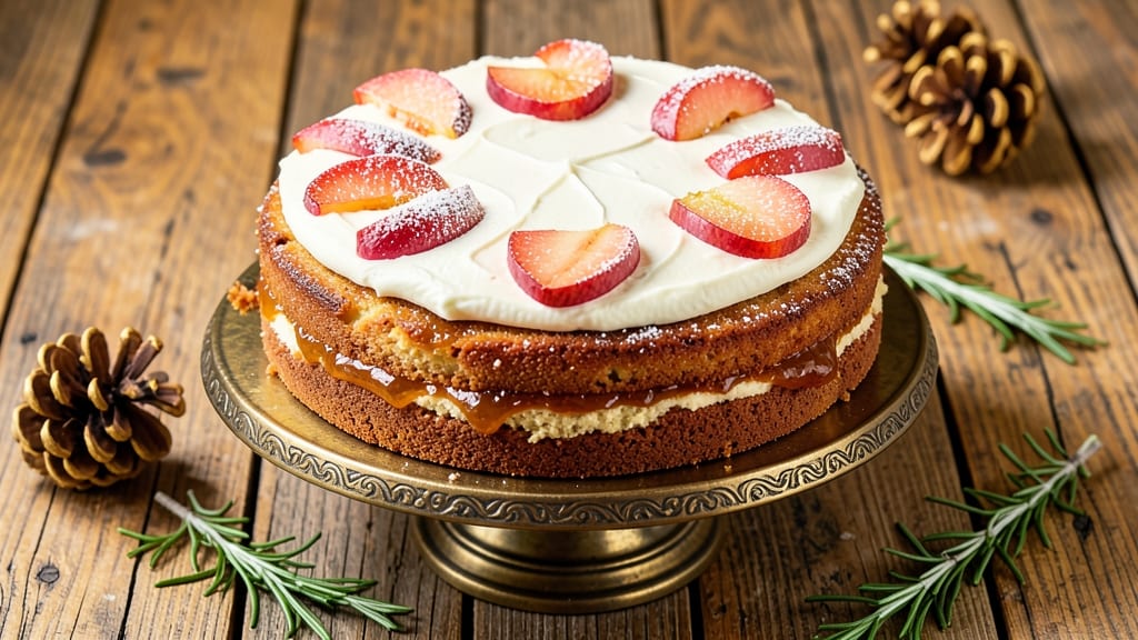Apple Christmas Cake Recipe: Spiced Fruit Layers and Buttery Streusel Crown