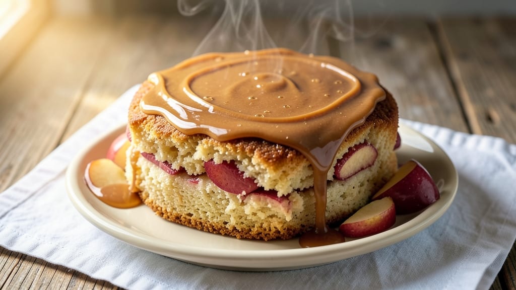 Apple Cake With Caramel Frosting Recipe: Warm Spice Swirl and Buttery Crunch