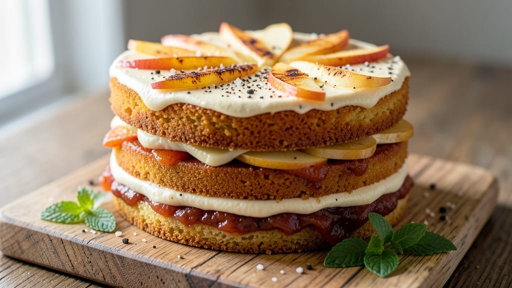 Apple Tea Cake Recipe: Spiced Apple Filling with Buttery Streusel Crown