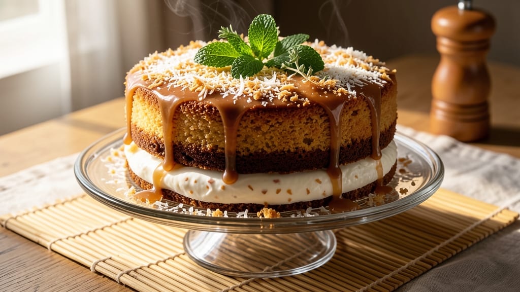 Asian Coconut Cake Recipe: Tropical Layers With Creamy Curd Center