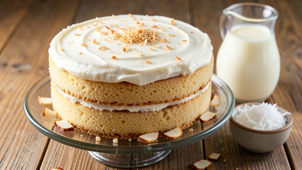 Amazing Coconut Cake Recipe: Ultra-Moist Layers with Toasted Coconut Crunch