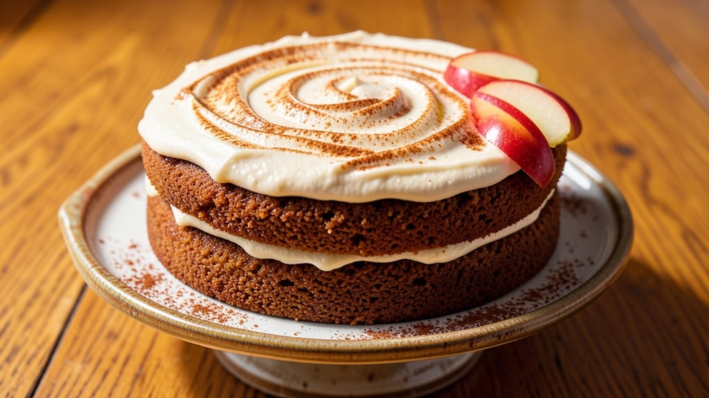 Applesauce Cake With Cinnamon Cream Cheese Frosting Recipe: Spiced Moistness and Tangy Sweetness in One Bite