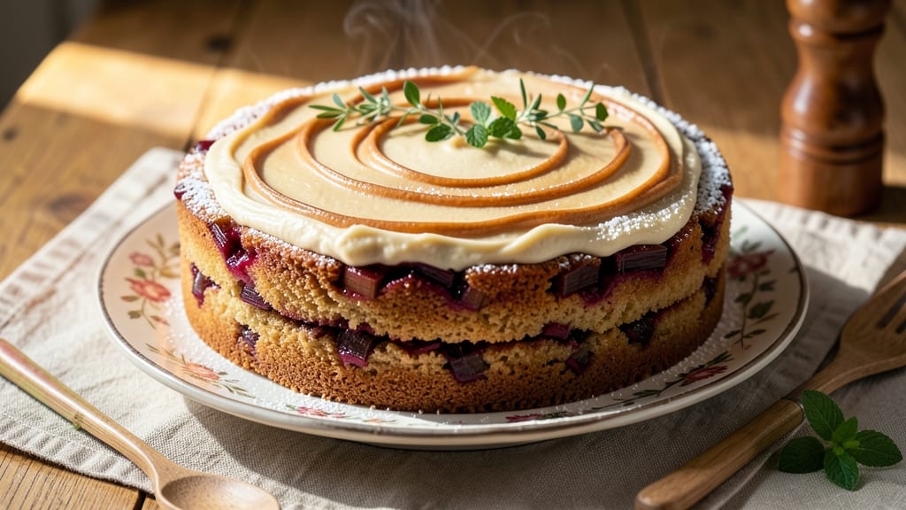 Amish Rhubarb Cake Recipe: Tart-Sweet Balance With Buttery Streusel Crown