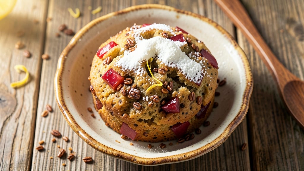 Apple Cake Tea Room Bran Muffin Recipe: Spiced Streusel Crown Over Warm Apple-Caramel Layers