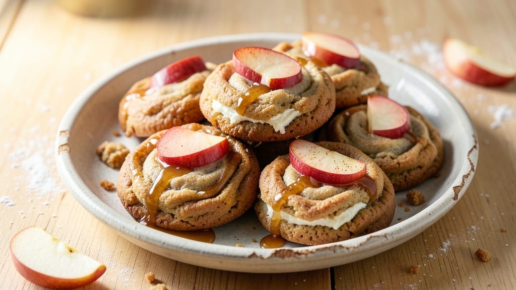 Apple Cheesecake Cookies Recipe: Buttery Crust Meets Apple-Caramel Swirls