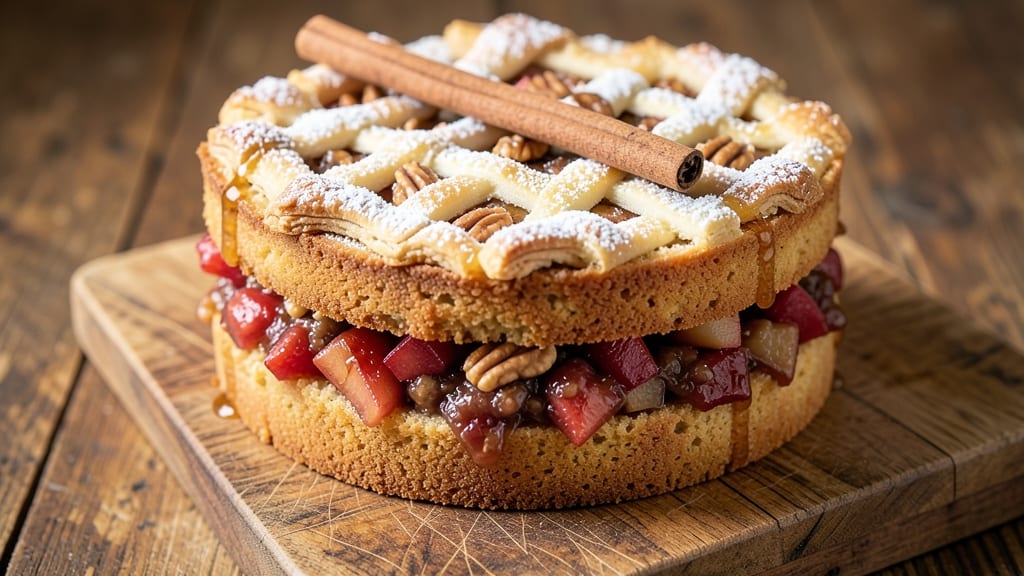 Apple Pie Pound Cake Recipe: Spiced Apple Filling in Fluffy Layers