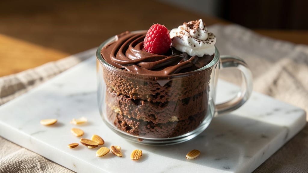 Almond Flour Chocolate Mug Cake Recipe: Fudgy Center and Crispy Edges
